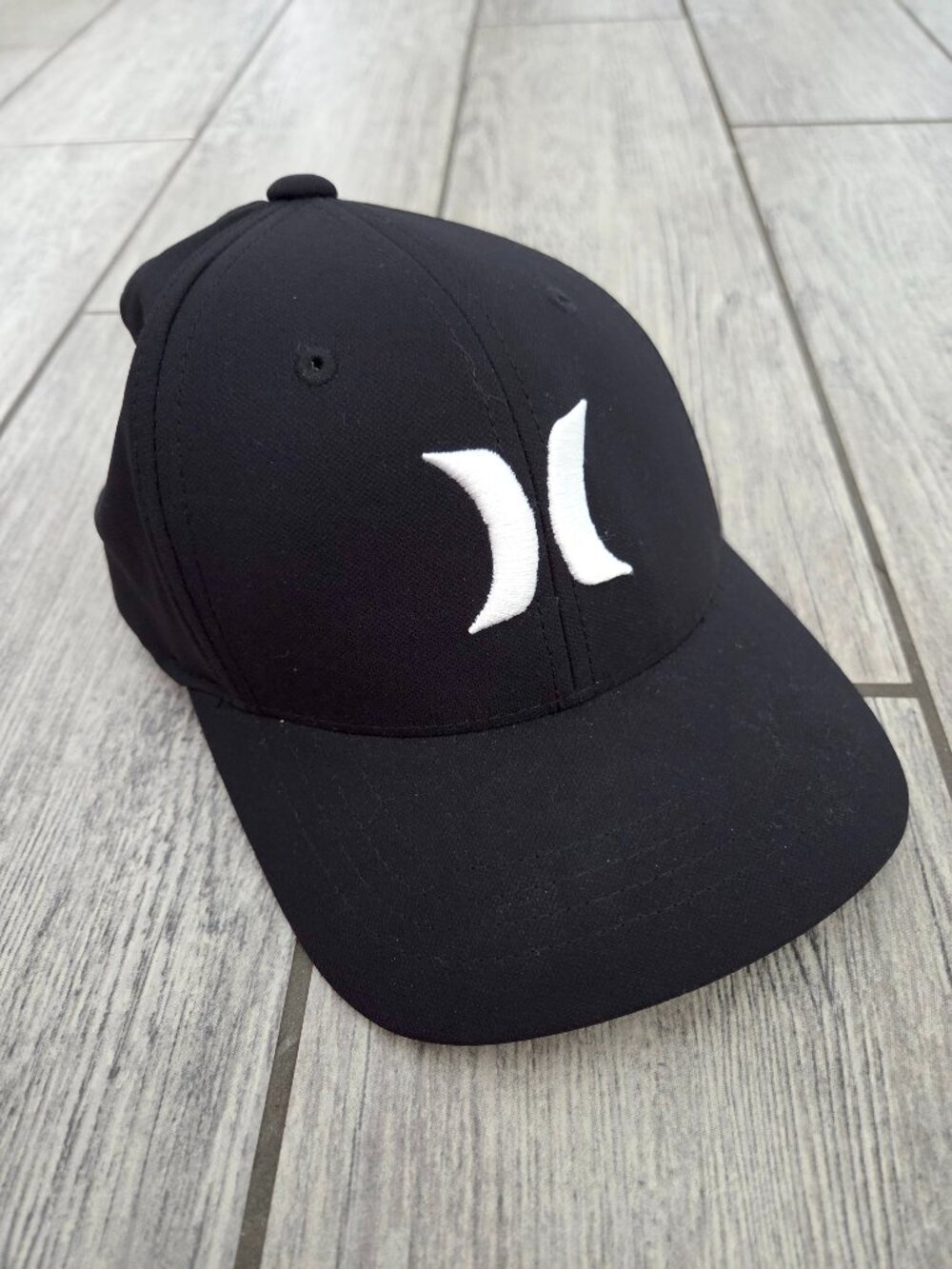 Hurley Boys Flexfit Dri-Fit Logo Baseball Hat Black Youth